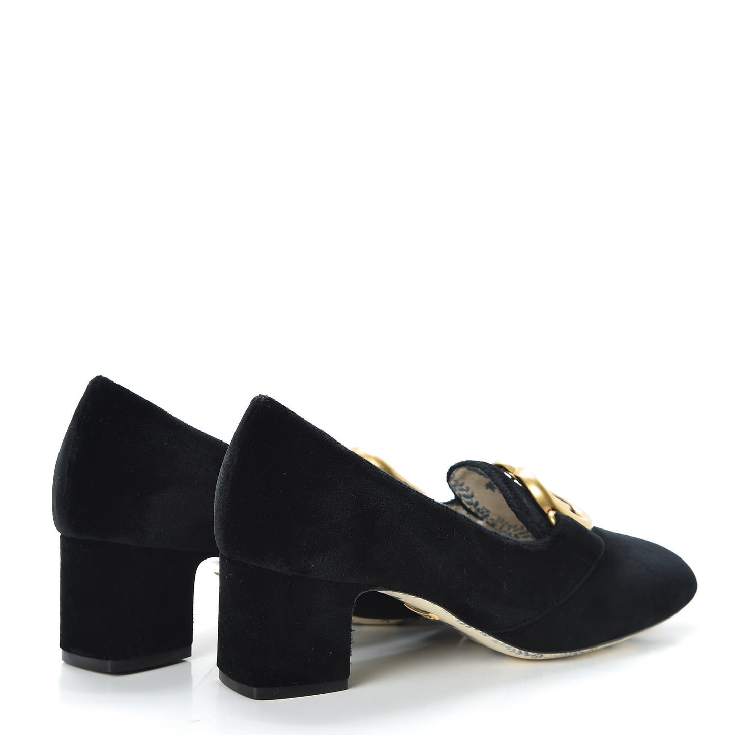 Softy Velvet GG Victoire 55mm Loafer Pumps 36.5 Black