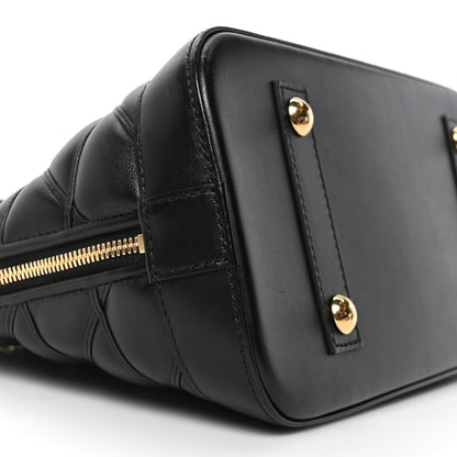 Louis Vuitton Lambskin Studded Malletage Alma PM Black 9 of 10