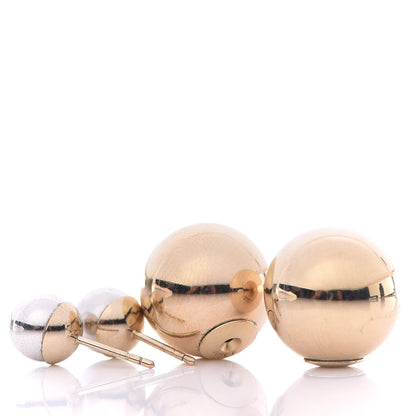 Christian Dior Mise En Dior Tribal Earrings Silver Gold 3 of 3