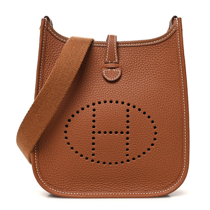 Hermes Taurillon Clemence Evelyne TPM Gold 1 of 10