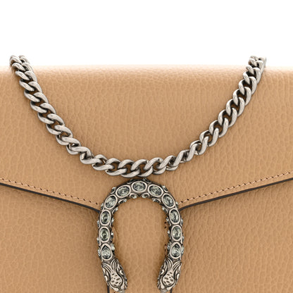 Gucci Dollar Calfskin Crystal Mini Dionysus Chain Wallet Natural Tan Black Diamond 8 of 11