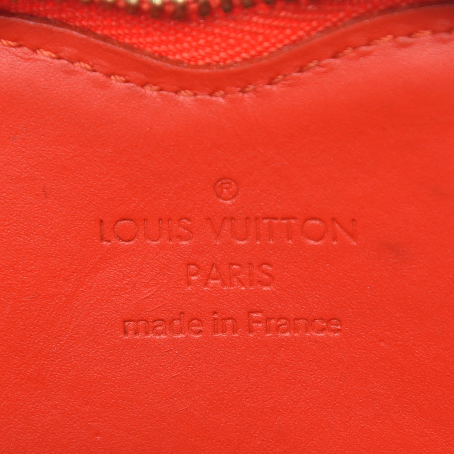 Louis Vuitton Vernis Heart Coin Purse Orange Sunset 6 of 9