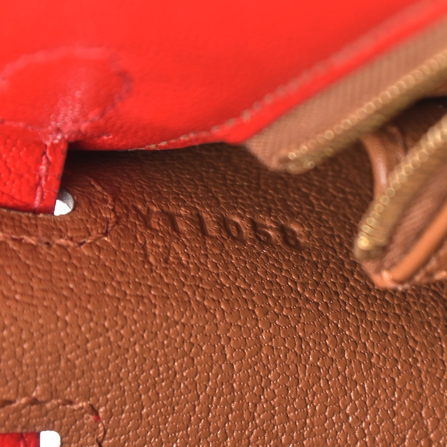 Chevre Mysore Horseshoe Kelly Sellier 25 Rouge De Coeur Gold