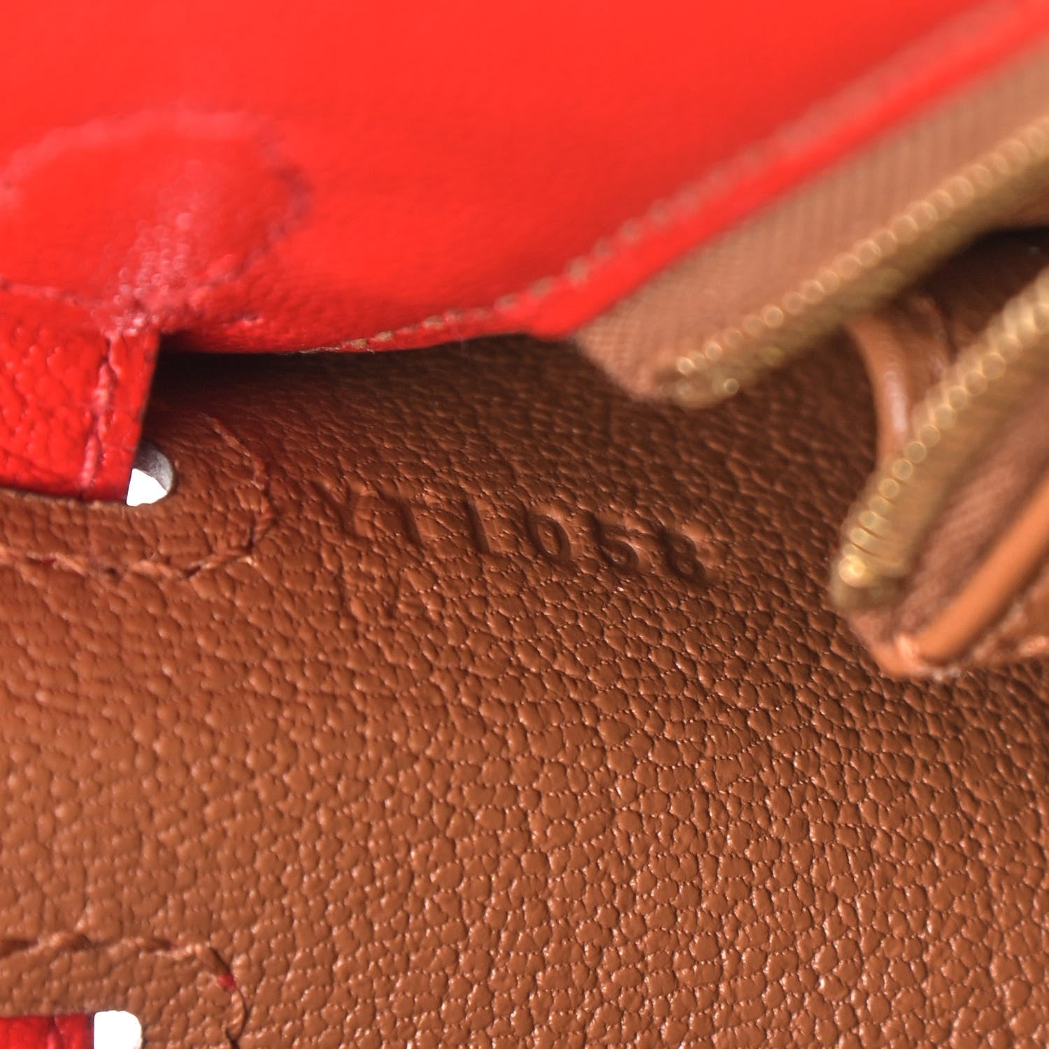 Hermes Chevre Mysore Horseshoe Kelly Sellier 25 Rouge De Coeur Gold 7 of 10