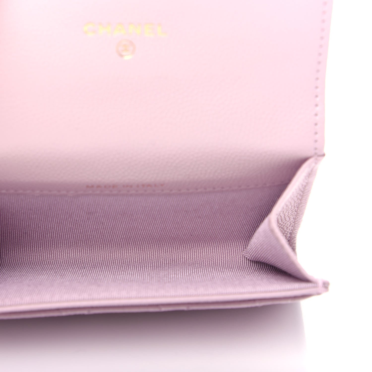 Chanel Caviar Quilted Flap Card Holder Wallet Light Pink 5 of 9