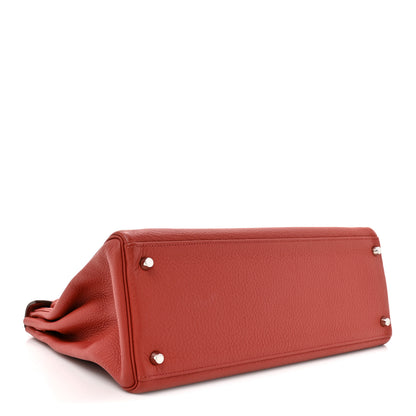 Hermes Togo Kelly Retourne 35 Rouge Venetian 4 of 12