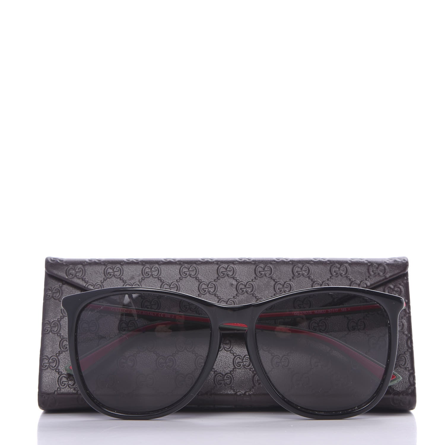 Gucci GG Web Sunglasses 3767/S Black 8 of 8