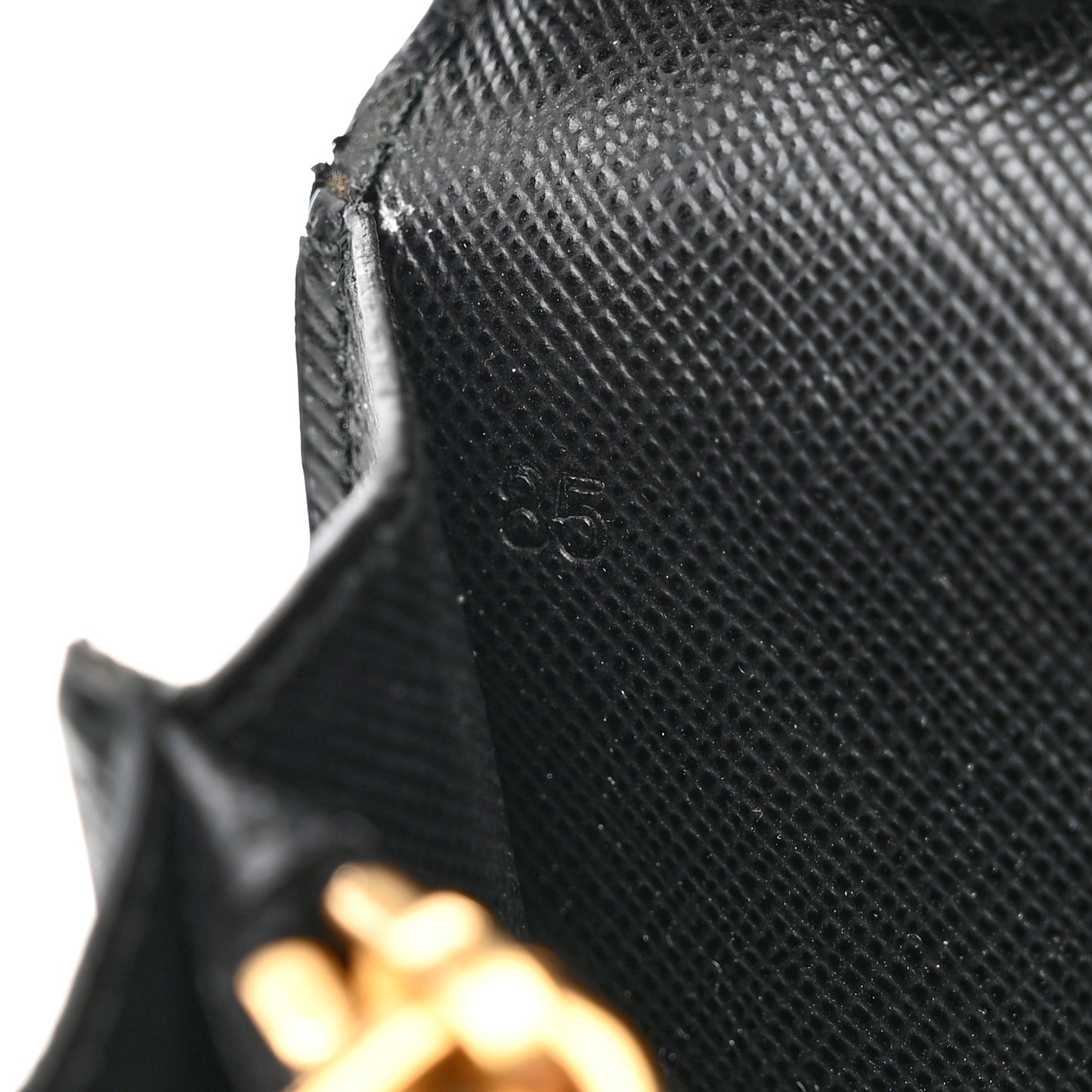 Saffiano Envelope Crossbody Wallet Black