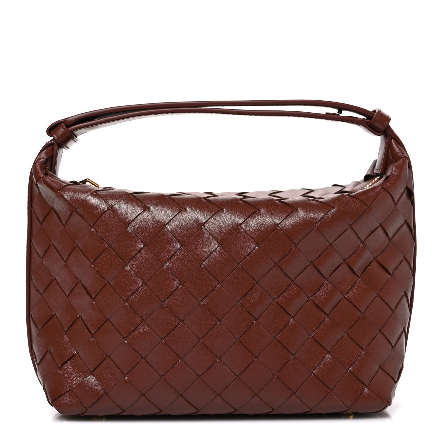 Calfskin Nappa Intrecciato Mini Wallace Sapele