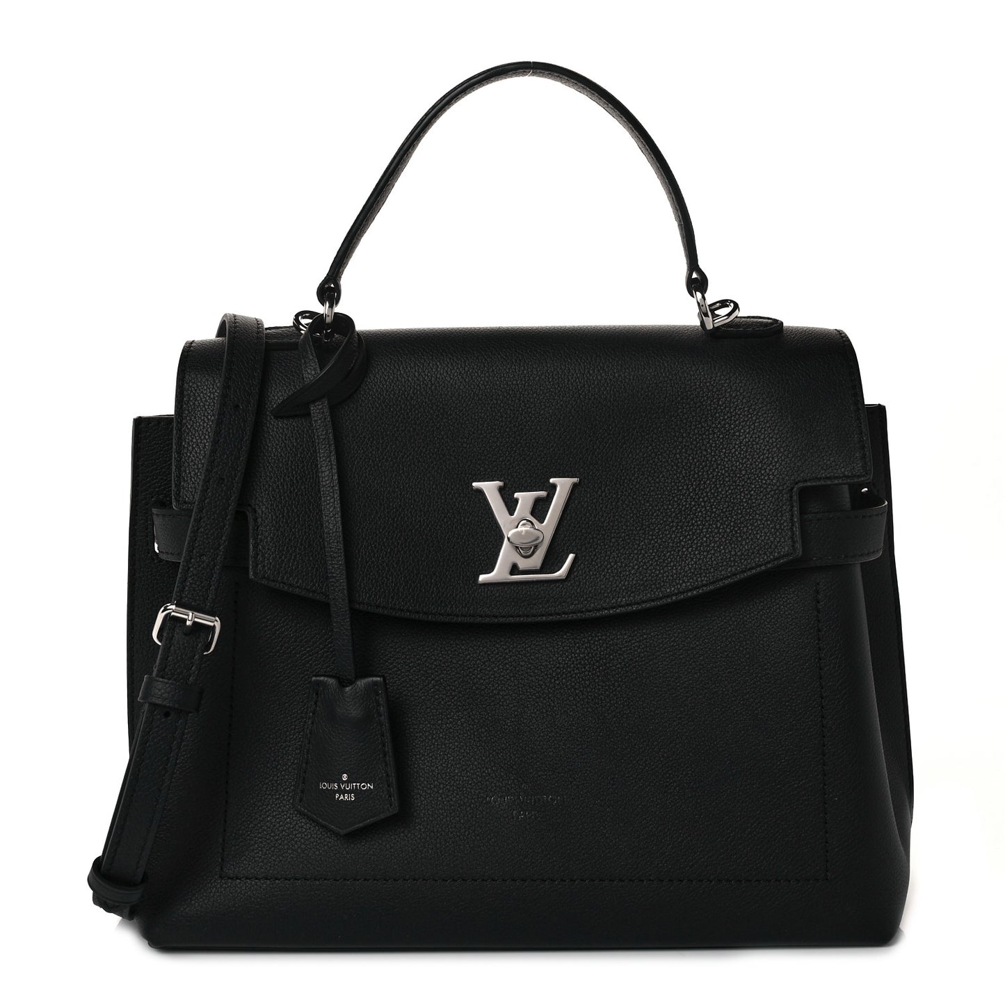 Soft Calfskin Lockme Ever MM Black