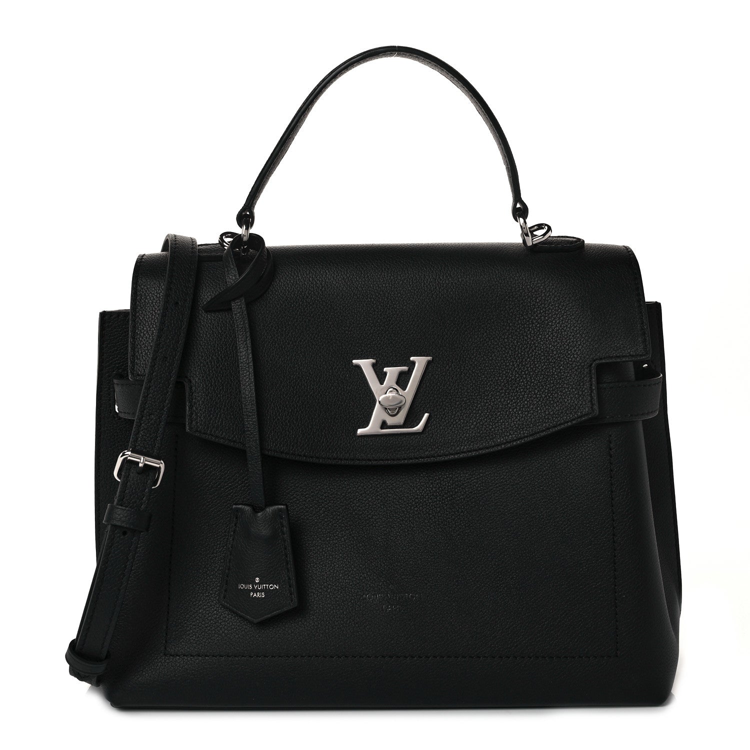 Louis Vuitton Soft Calfskin Lockme Ever MM Black 1 of 10