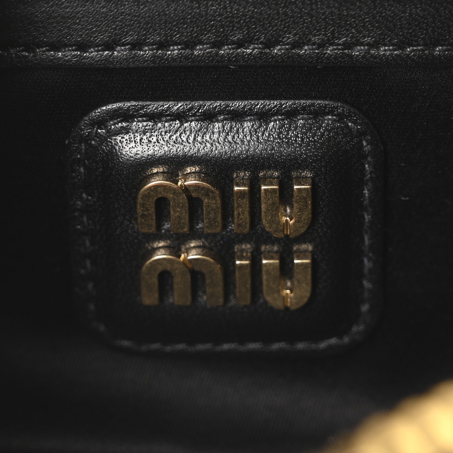 Miu Miu Nappa Matelasse Regular Arcadie Top Handle Bag Black 6 of 9