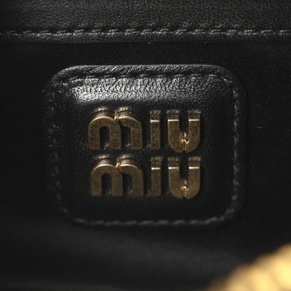 Miu Miu Nappa Matelasse Regular Arcadie Top Handle Bag Black 6 of 9