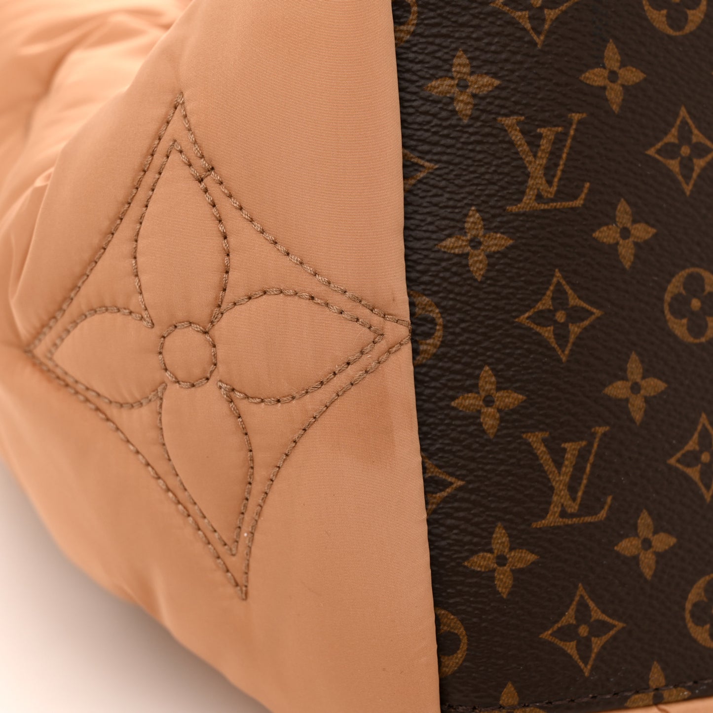 Econyl Monogram Pillow Giant Onthego GM Beige
