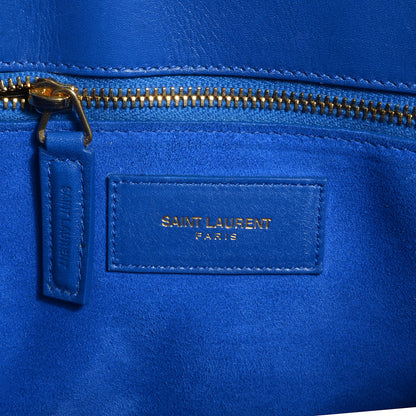 Saint Laurent Leather Small Sac de Jour Royal Blue 6 of 8