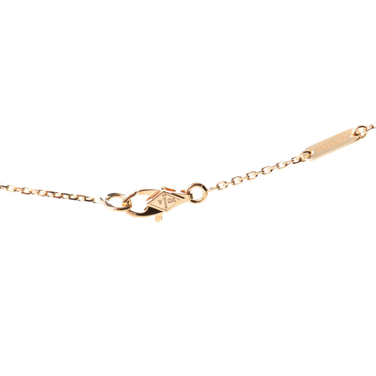 18K Yellow Gold Mother of Pearl Sweet Alhambra Pendant Necklace