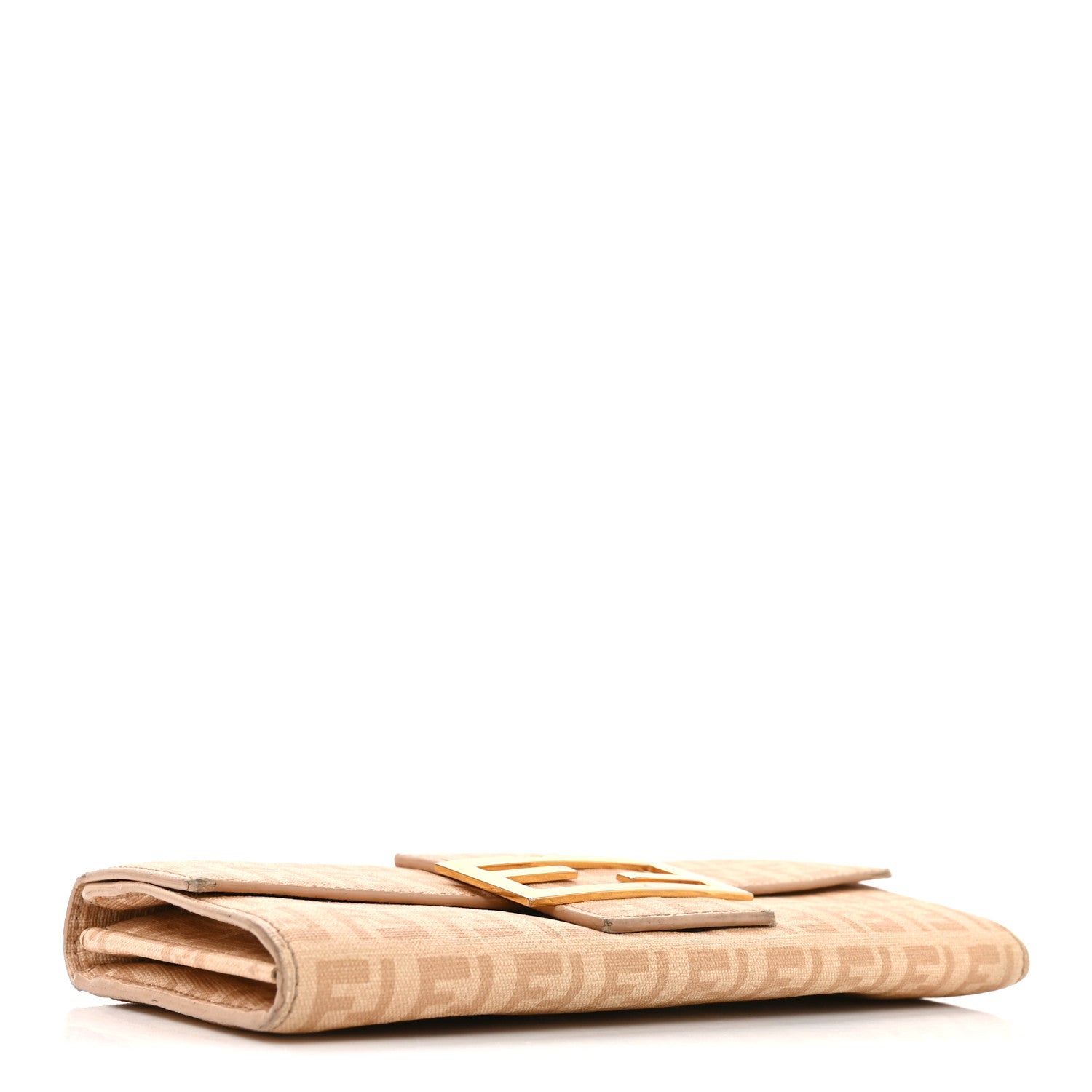 Fendi Zucchino Spalmati Forever Continental Wallet Camelia 4 of 9