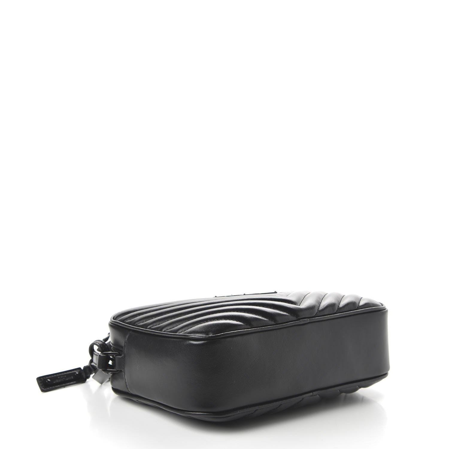 Saint Laurent Calfskin Matelasse Monogram Lou Camera Bag Black 4 of 9