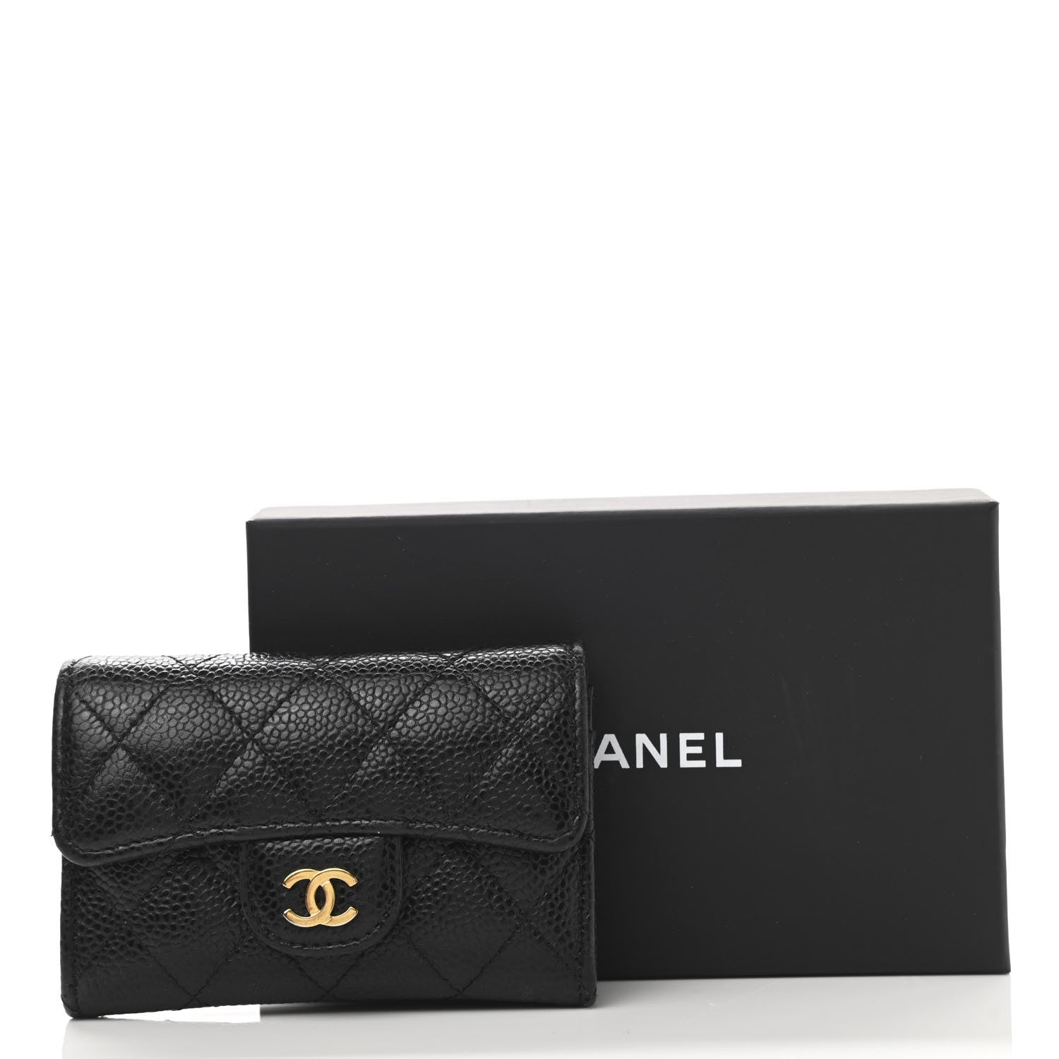Chanel Caviar Quilted Flap Card Holder Black 11 of 11