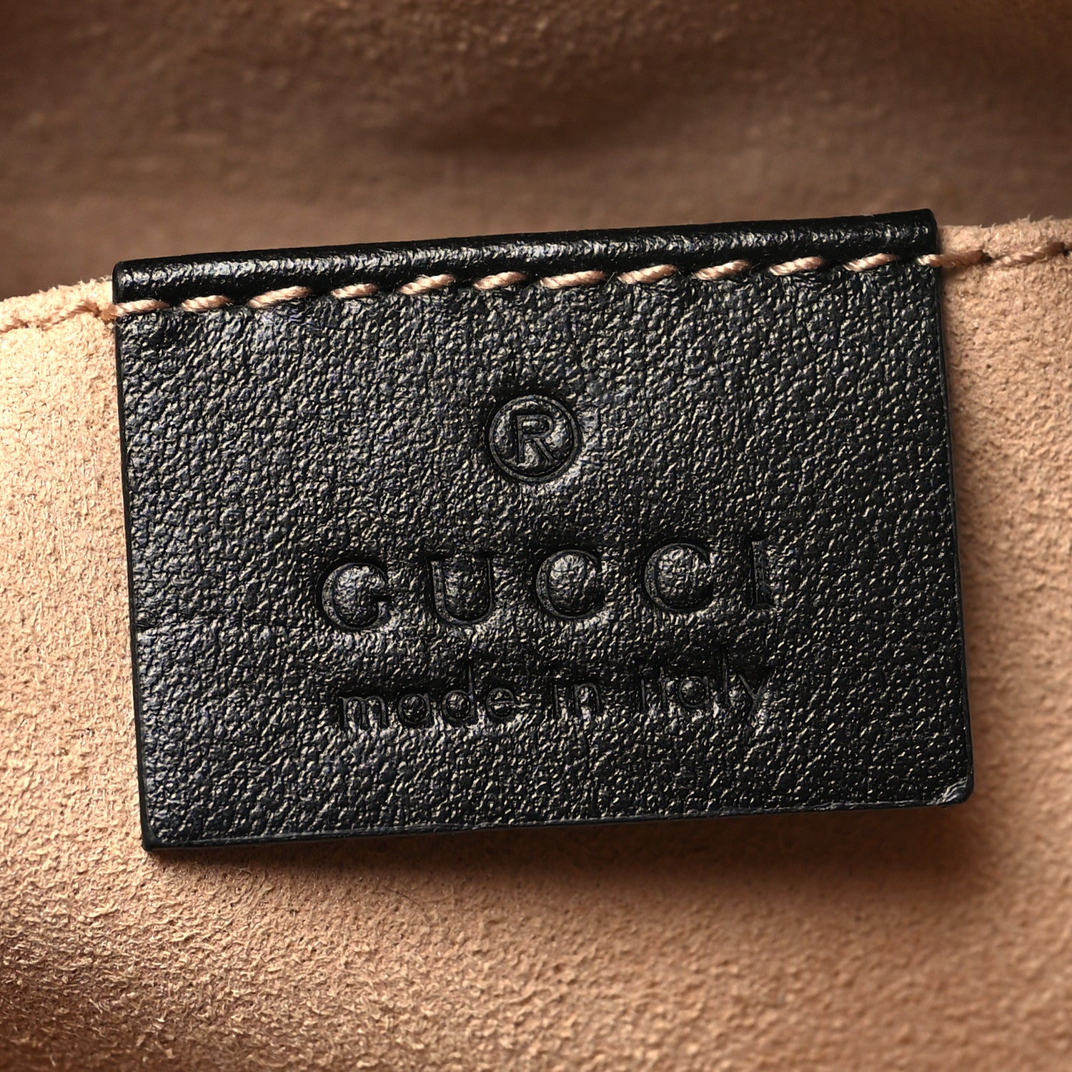 Gucci Calfskin Matelasse Mini GG Marmont Chain Shoulder Bag Black 6 of 10
