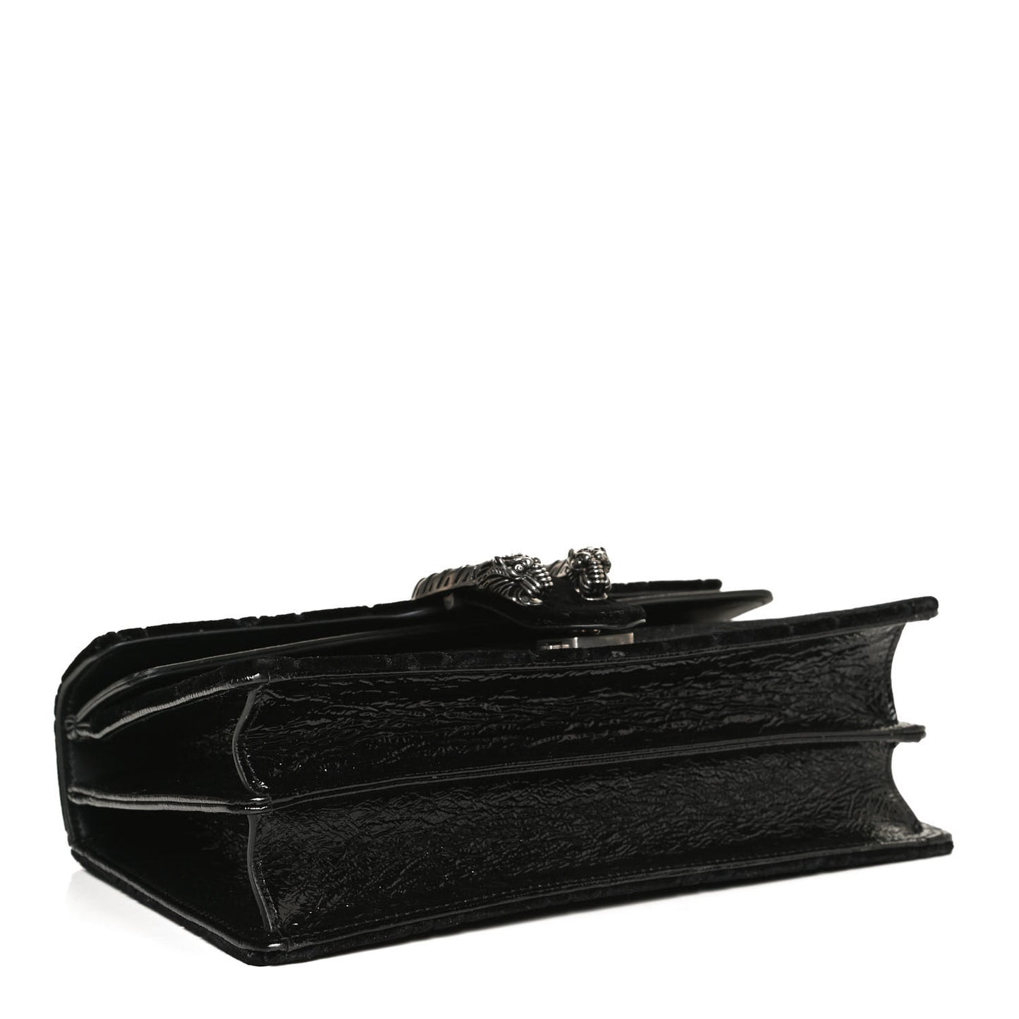 Velvet GG Monogram Small Dionysus Shoulder Bag Black