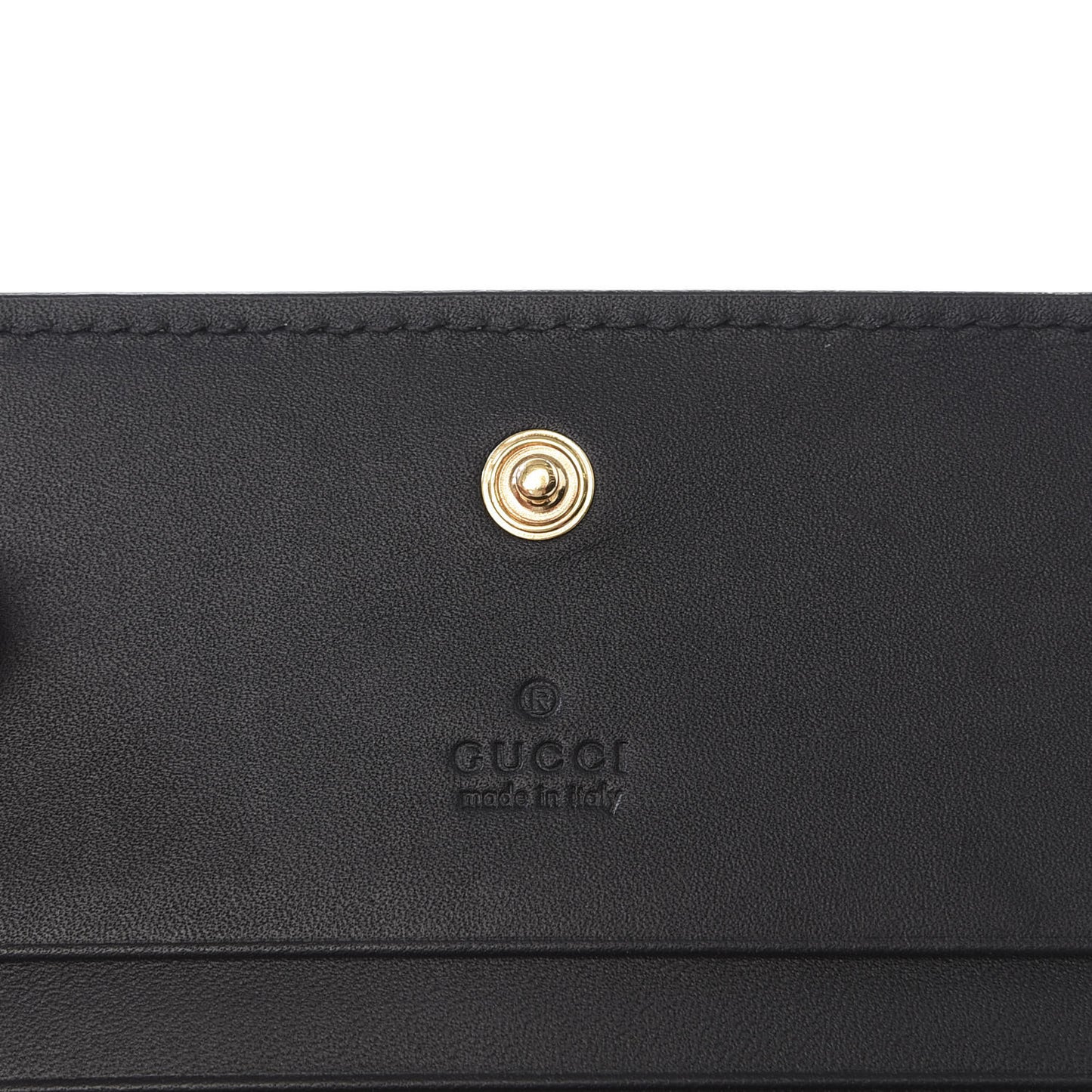 GG Supreme Monogram Bee Print Card Case