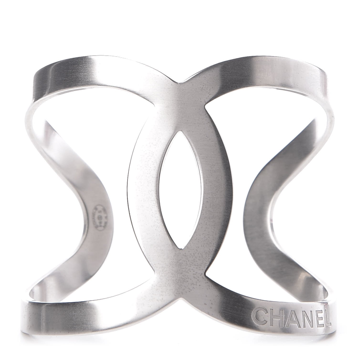 Chanel Metal CC Cuff Silver 1 of 5