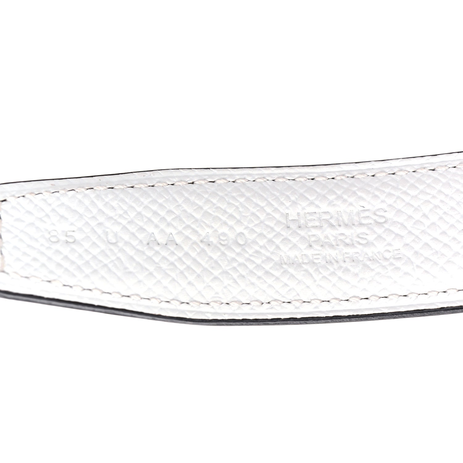 Hermes Epsom Swift 24mm Gamma Belt 85 Etoupe White 3 of 5