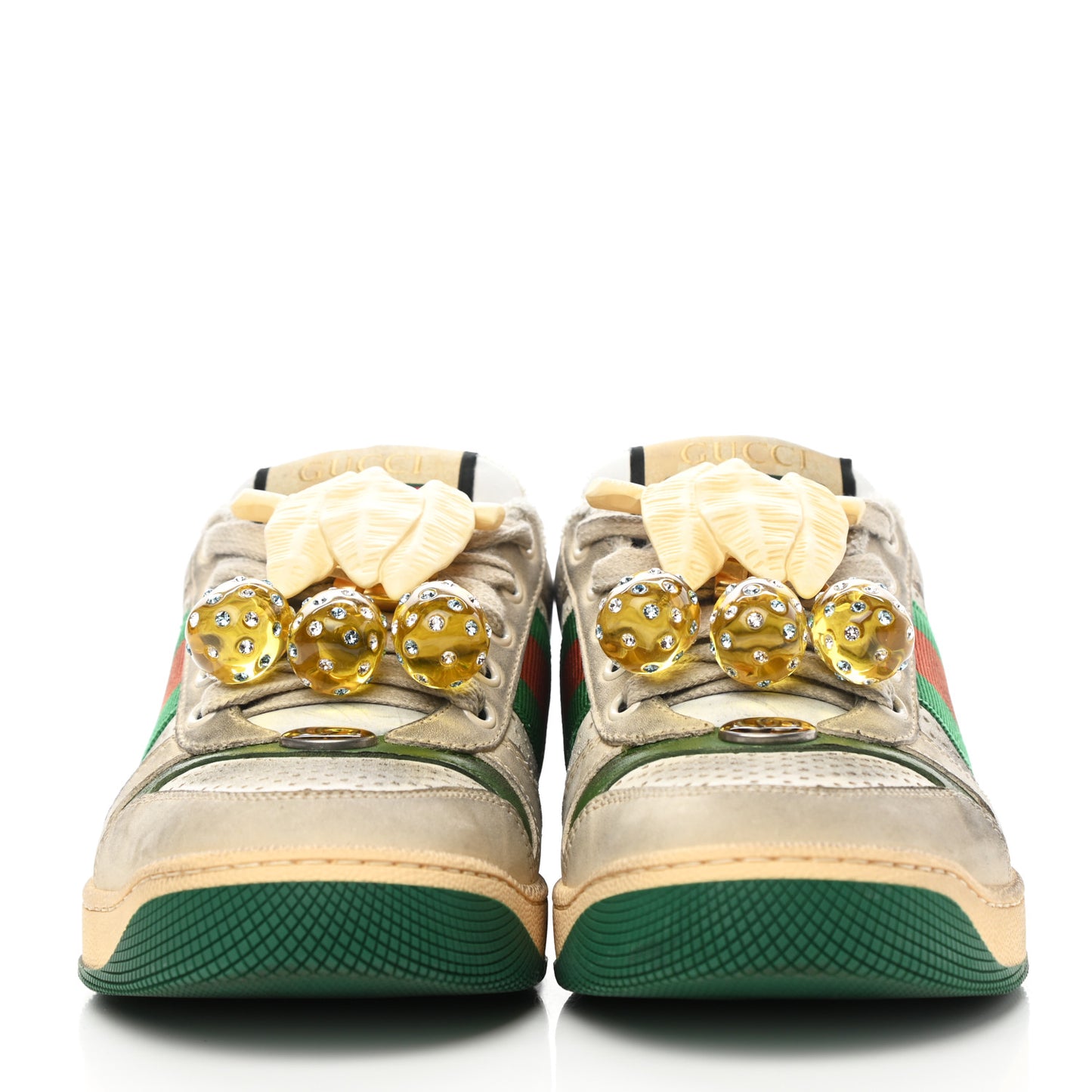 Nubuck Web Cherries Womens Screener Sneakers 36 Dusty Milk White Vintage Green