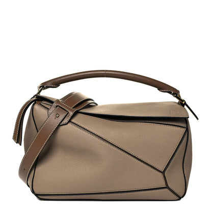 Loewe Grained Calfskin Medium Puzzle Bag Sand Mink 1 of 9