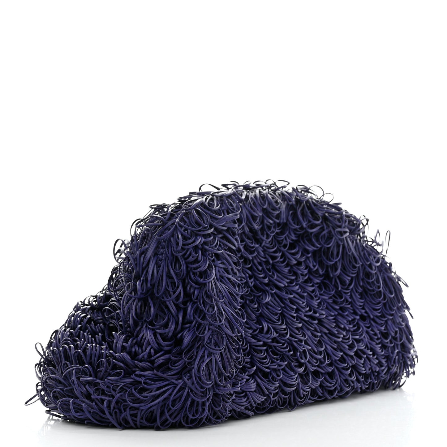 Lambskin The Sponge Pouch Clutch Purple