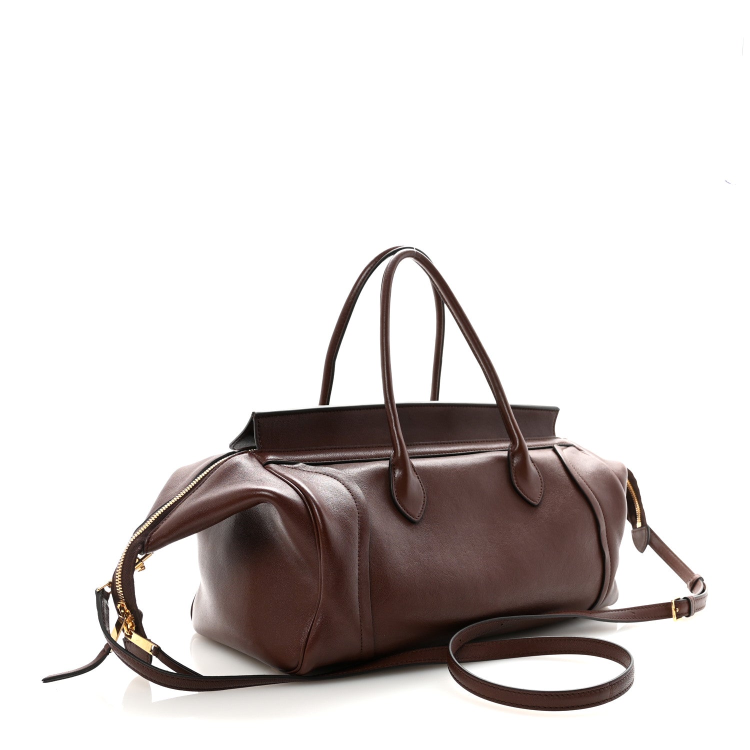 Celine Supple Shiny Lambskin Medium New Luggage Brick 3 of 10