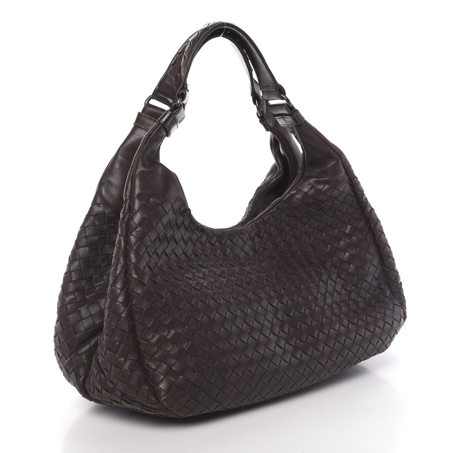 Nappa Intrecciato Medium Campana Ebano