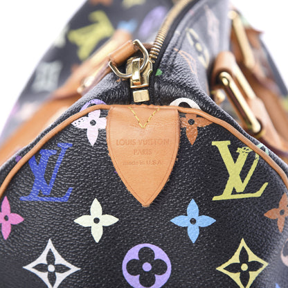 Louis Vuitton Monogram Multicolor Speedy 30 Black 5 of 16