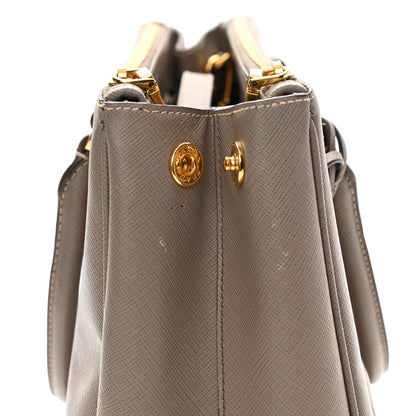 Prada Saffiano Small Galleria Double Zip Tote Argilla 9 of 11