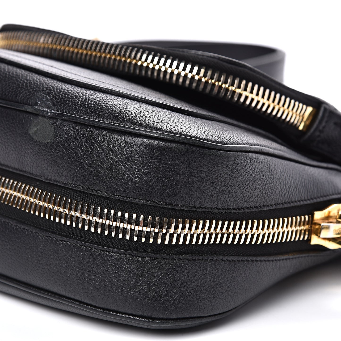 Grained Calfskin Medium Jennifer Crossbody Bag Black