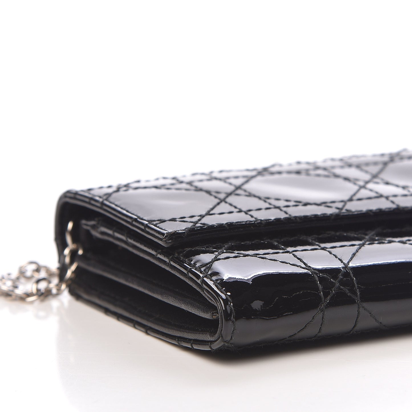 Patent Cannage Rendez-vous Chain Wallet Black