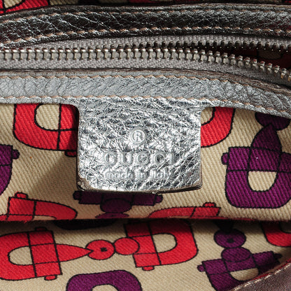Gucci Guccissima Britt Medium Tote Silver 6 of 8