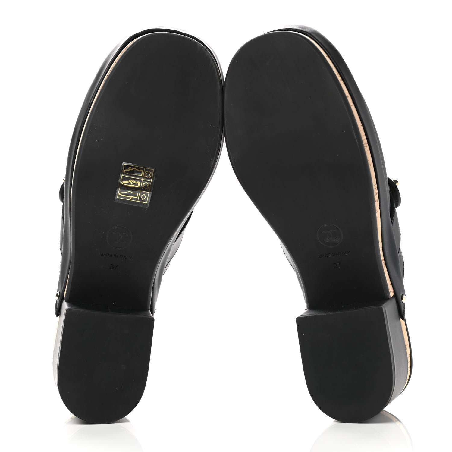 Chanel Calfskin CC Turn Lock Clogs 37 Black 5 of 8