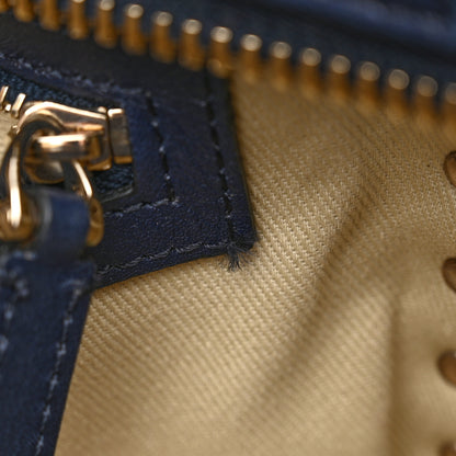 Valentino Garavani Vitello Rockstud Double Handle Tote Marine 11 of 14