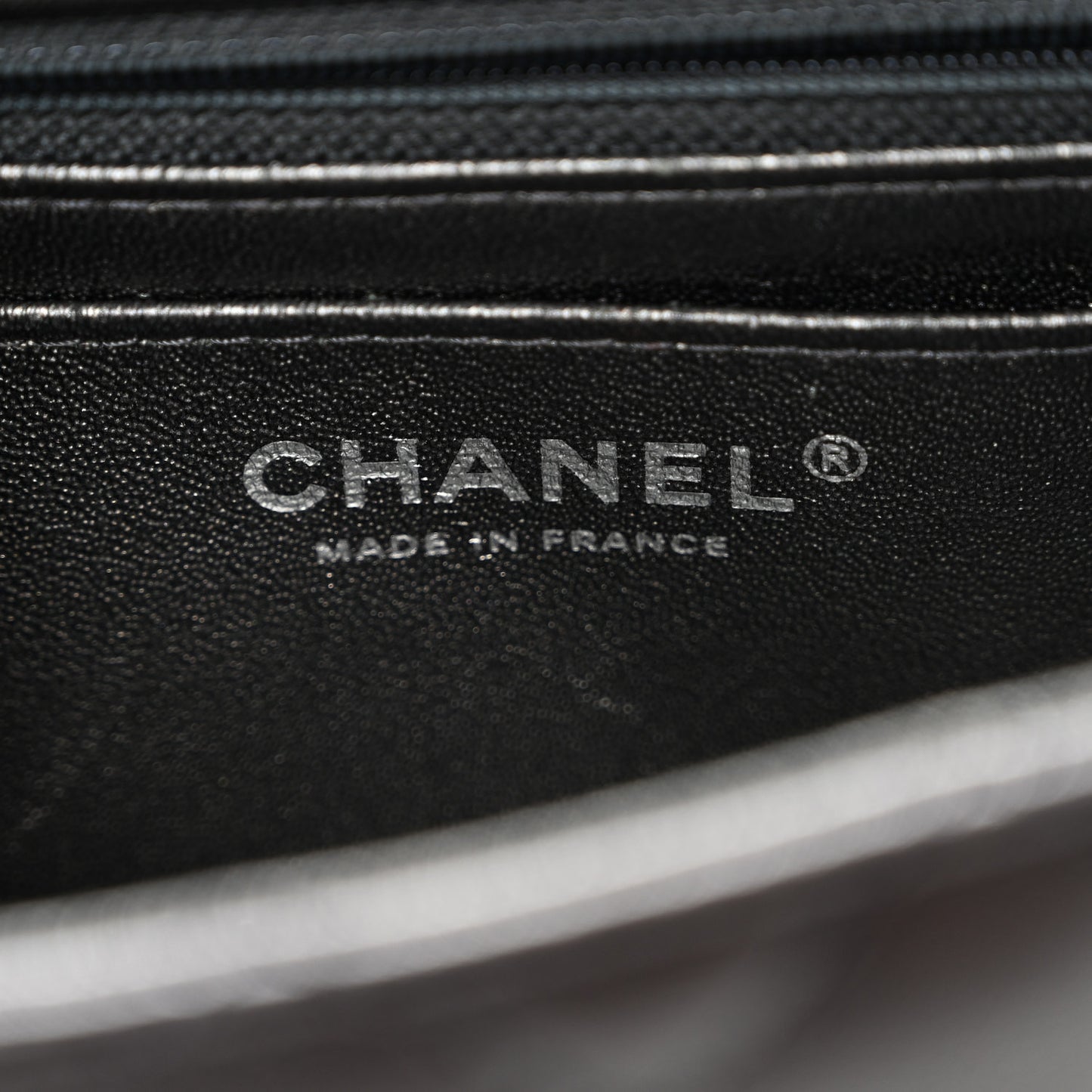 Metallic Sheepskin Quilted 2.55 Reissue Mini Flap Dark Silver