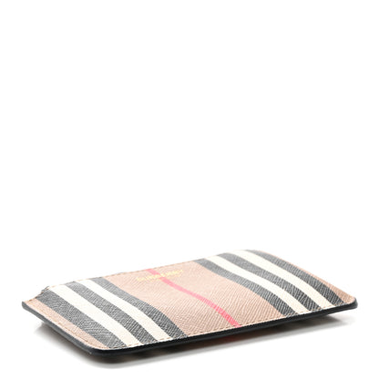 Burberry E-Canvas Calfskin Icon Stripe Zip Coin Case Archive Beige 4 of 7