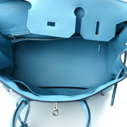 Hermes Togo Birkin 30 Blue Du Nord 5 of 14