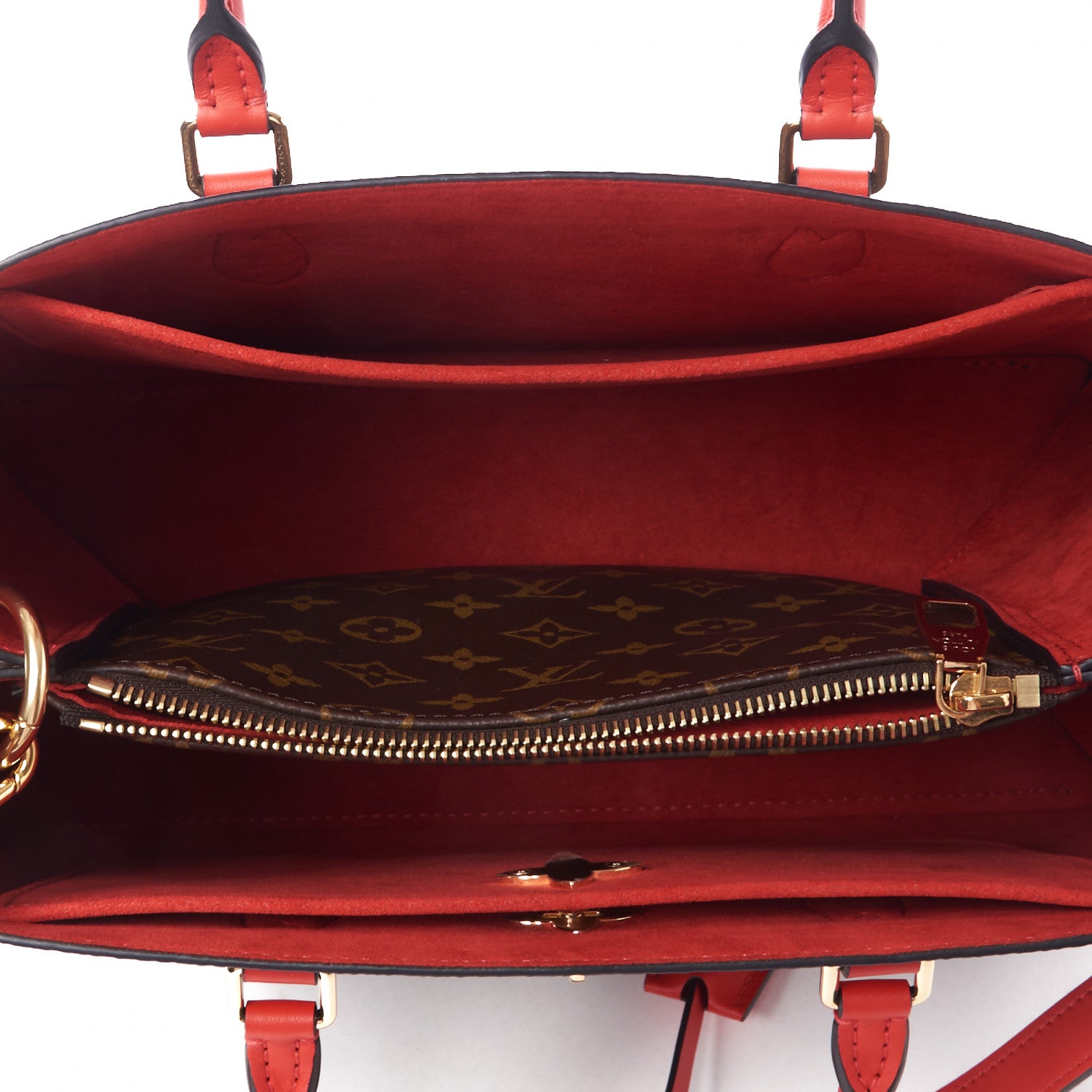 Louis Vuitton Monogram Flower Tote Coquelicot 6 of 9