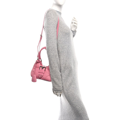 Prada Nappa Soft Padded Re-Edition 2002 Moon Bag Geranio 2 of 9