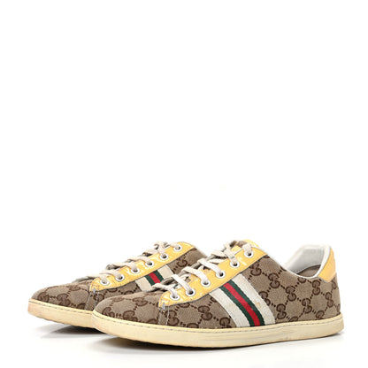 Gucci Monogram Web Sneakers 38 Yellow 3 of 11
