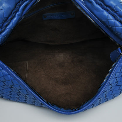 Bottega Veneta Nappa Intrecciato Large Veneta Hobo Signal Blue 4 of 6