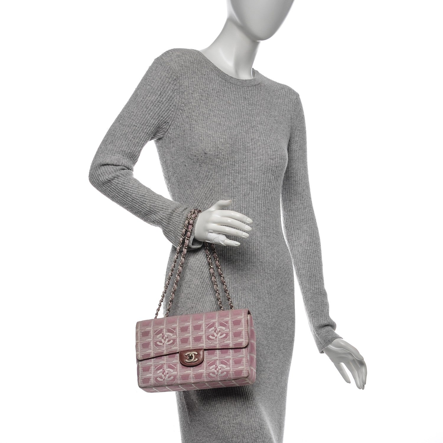 Chanel Nylon Medium Travel Flap Pink 2 of 10