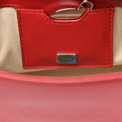 Dolce & Gabbana Lambskin Medium Embroidered Laser Cut Miss Sicily Satchel Red 7 of 14
