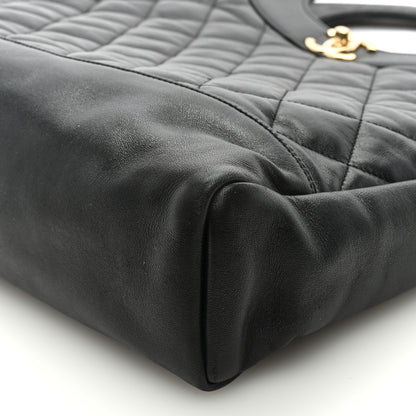 Chanel Lambskin Quilted Large 31 Shopping Bag Black 9 of 9